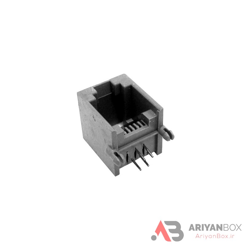 سوکت تلفن RJ11 رایت مادگی 4PIN - آریان باکس | قاب دزدگیر