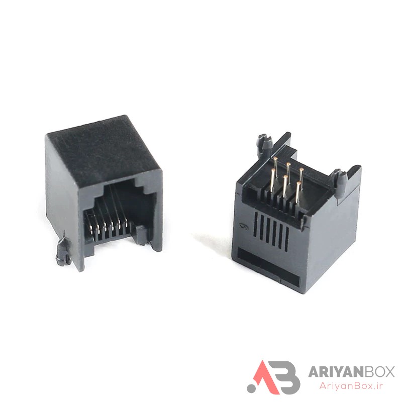 سوکت تلفن RJ11 رایت مادگی 4PIN - آریان باکس | قاب دزدگیر