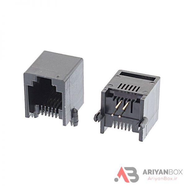 سوکت تلفن RJ11 رایت مادگی 4PIN - آریان باکس | قاب دزدگیر